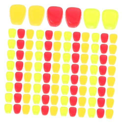 150pcs Artificial Corn Lures Baits Set with Yellow, Fluorescent Green, and Red Simulation Floating Soft Silicone Fake Corn for Freshwater Carp and Trout Fishing