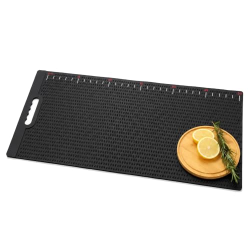 Kylebooker Fish Fillet Mat Extra Large 32 x 15.7 in | Anti-slip Texture ,Integrated Ruler, , Easy to Clean Material, Portable Storage, Fish Cutting Board