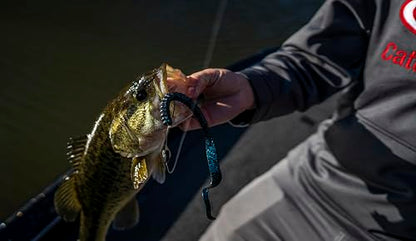 Berkley PowerBait Power Worms Fishing Soft Bait - color: Black, size: 10" (8 Count)
