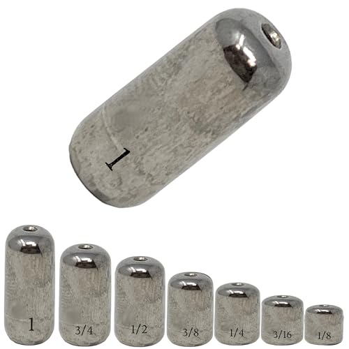 Reaction Tackle Tungsten Barrel Weights for Bass Fishing - Egg Shaped Carolina Rig Sinkers - Size Stamped Freshwater and Saltwater - color: Silver, size: 3/16 Oz (8-Pack)