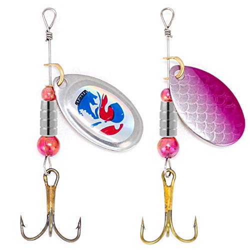Dr.Fish Brass Lure Bodies for Spinner Making, Lure Making Supplies Parts Acessories for in-line Spinnerbaits Freshwater Fishing Lure Weights - color: Silver, 0.28*0.55"