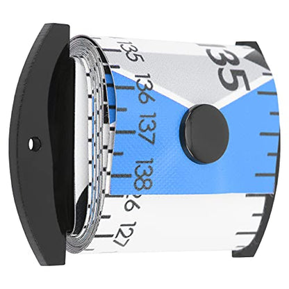 Fish Measuring Ruler, 138cm x 5cm Foldable Fish Measuring Tape with Accurate Calibration, Easy to Clean PVC Material, for Fishing Measurement Tool (Blue) - color: Blue