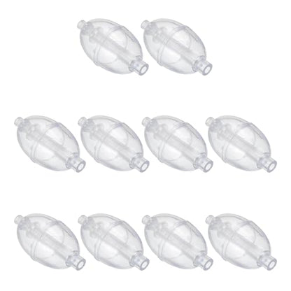 PATIKIL Fishing Slip Cast Spin Floats 1.5 in, 10 Pack ABS Oval Bend Fishing Bobber Tackle for Freshwater Saltwater, Clear