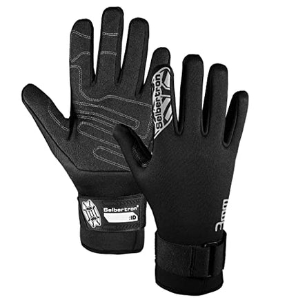 Seibertron Patented C.R.D.G 1.0 Aramid Anti-Cut Puncture Resistant Diving Gloves - color: C.R.D.G 1.0-Black, size: X-Small