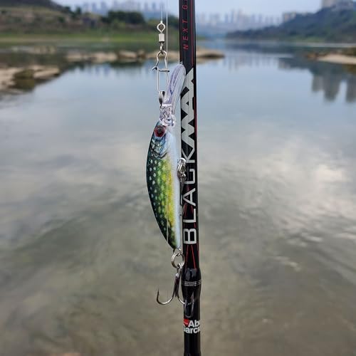 Minnow Fishing Lures crankbaits Set, 1/5oz Hard baits with Vibrant Colors for Trout, bass, Perch - Ideal for Stream and Lake Fishing， 5-Pack - style: M5