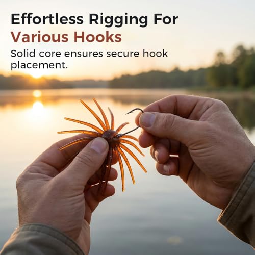 4PCS Simulation Sea Urchin Bait, 2026 New Soft Plastic Fishing Lures for Bass Fishing, Sea Urchin Shape Fishing Lure Swimbait for Lake Fishing - color: Green
