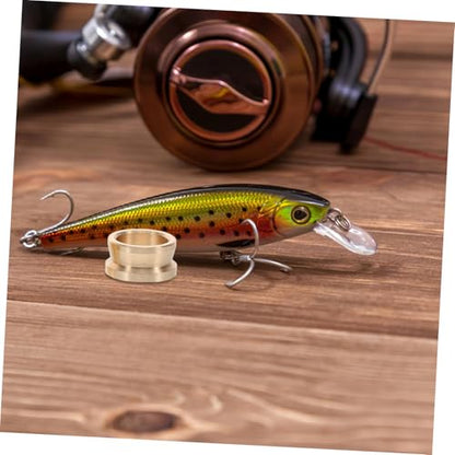Fishing Rod Guide Rings Replacement for Maintenance Inner Diameter Durable Brass Compact Structure - size: 0.40X0.40X0.20CM