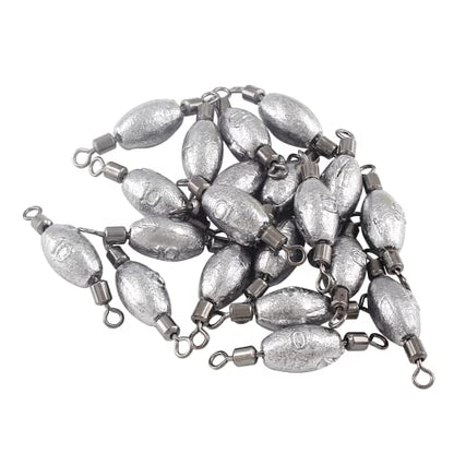 Hitefu Fish Weight Sinkers, Inline Weights Lead Fishing Weights Trolling Sinkers, Egg Sinkers for Bottom Fishing (3/8, 1/2, 3/4oz) - size: 3/8oz