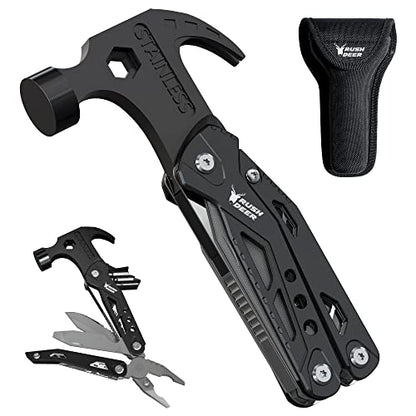 RUSH DEER 14-in-1 Multitool, Valentines Day Gifts for Men Dad Gifts, Mini Hammer Multitool, Small Hammer Tool, Survival Gear and Supplies, Christmas Gift for Boy Husbands - style: Best Gift Idea