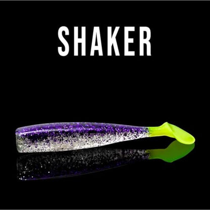 Lunker City Fishing Shaker 3.25" Swimbait Soft Plastic Bass Walleye Lure Saltwater Swimming Tail Action Pike Swim Bait, 7 Per Bag, Made in The USA - color: 135 Mahi Mahi