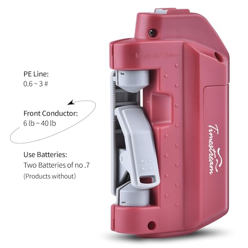 Electric Knot Assist,Fishing Knot Tying Tool, Electric Fishing Knot Tying Tool, Stainless Steel Fishing Hook Tier Fishing Line Knot Tying Tools - color: Red