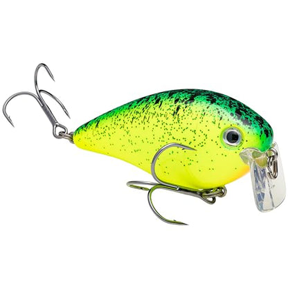 Strike King KVD 2 5 Wake Bait - color: 476 - Chartreuse with Blue / Black Splatterback