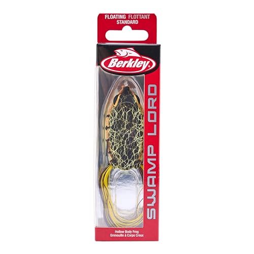 Berkley Swamp Lord Hollow Body Frog Fishing Bait - color: Chartreuse Perch, size: Standard