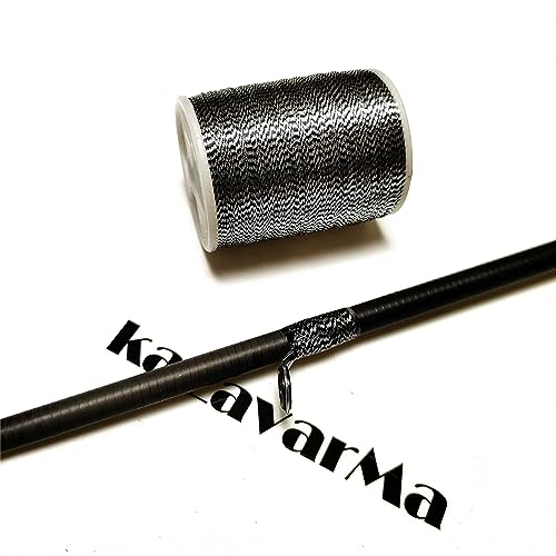 (8pcs*240yd) Kalavarma Rod Wrapping Thread for Fishing Rod Wrapping Thread Rod Building Repair - style: Metallic klm044