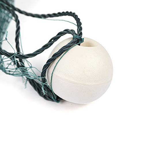 6.5 x 33 ft /10 x 65 ft Fishing Drag Net Fish Beach Polyethylene Mesh Float Bait Trap Durable with PVC Foam Float Bobbers Lead Sinkers for Ponds, Creeks, Rivers - size: 6.5x33ft