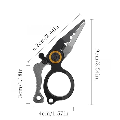 Multi-Function Fishing Line Cutter, Fishing Split Ring Pliers, Fishing Braid Scissors Gear Accessories