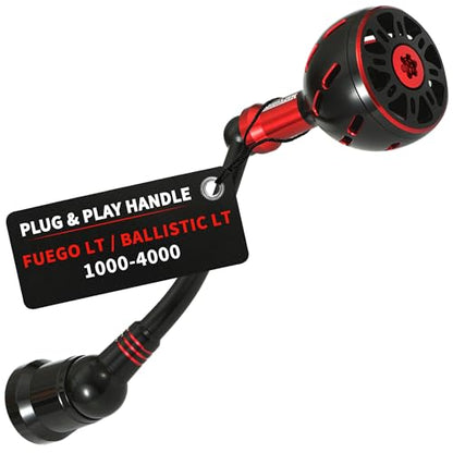 Power Handle Compatible for Daiwa Fuego LT, Ballistic LT, Tatula LT, Exceler LT 1000-4000 Spinning Reel Replacement Handle - size: For Fuego LT / Ballistic LT 1000-4000, style: Elite
