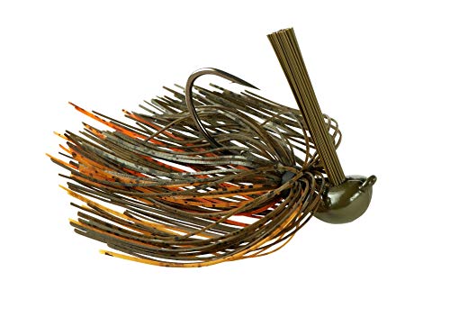 War Eagle Jiu-Jigsu Bass Fishing Lure with Weed Guard and Hole-in-One Style Skirt - color: GP Orange Craw