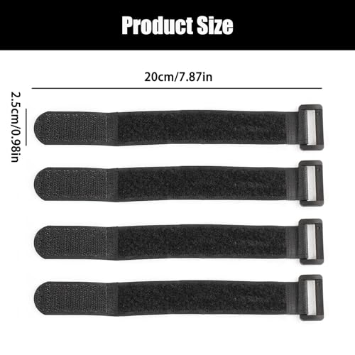 20-Pack Stretchy Straps & Tackle Ties for Fishing Rods - Elastic Rod Holder Straps for Organizing and Protecting Casting, Spinning, and Fly Rods - Angler's Accessories
