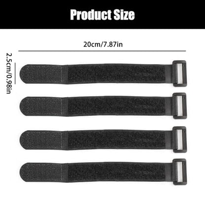 20-Pack Stretchy Straps & Tackle Ties for Fishing Rods - Elastic Rod Holder Straps for Organizing and Protecting Casting, Spinning, and Fly Rods - Angler's Accessories