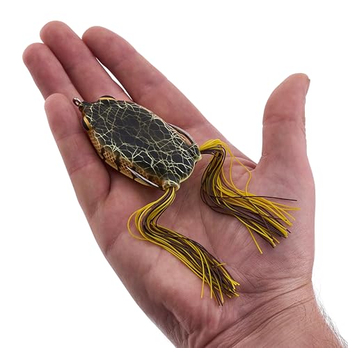 Berkley Swamp Lord Hollow Body Frog Fishing Bait - color: Chartreuse Perch, size: Standard