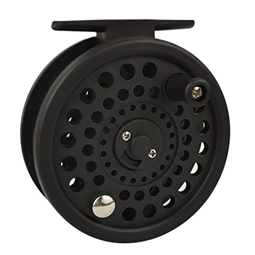 Aventik CM Graphite Fly Reel Click Drag System Classic IV Graphite Large Arbor Sizes 3/5, 5/7 Fly Fishing Reels - style: Only Reel