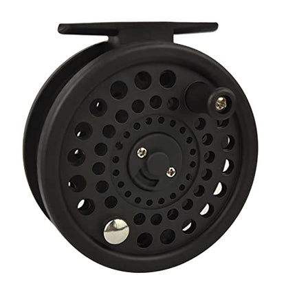Aventik CM Graphite Fly Reel Click Drag System Classic IV Graphite Large Arbor Sizes 3/5, 5/7 Fly Fishing Reels - style: Only Reel