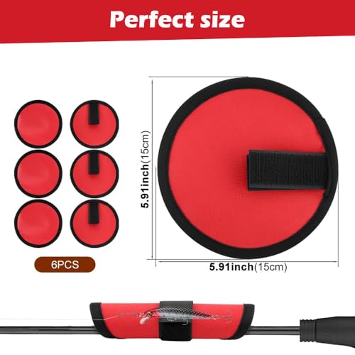 6PCS Fishing Lure Protective Covers 5.9 Inch Lure Hook Covers | 5.9 Inch Bait Guard Shields, Waterproof Sun Resistant, Outdoor Fishing Gear Accessories