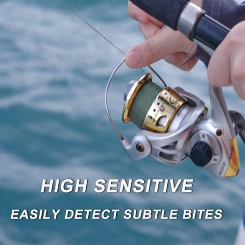 Braided Fishing Line, Strong Power, Great Abrasion Resistance, Thin Diameter, No Stretch, Low Memory and High Sensitivity(164/328/547/1093Yds) 10/15/20/30/40/50/60/70/80/100LB,4/8 Strands - color: Dark Green, size: 20LB-0.18mm-328YDS(300M)-4 Strands