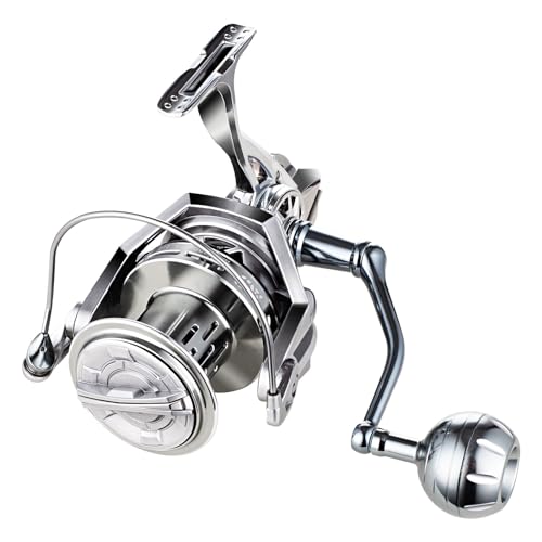 GARRET Spinning Reel, 8000/10000/12000 Aluminum Frame Surf Fishing Reels, Carbon Fiber 55LB Power Drag, Heavy Long Casting Inshore Saltwater & Offshore Saltwater Freshwater Fish Reel