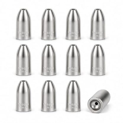 Tungsten Bullet Fishing Weights - Insert Free Worm Sinkers for Bass Fishing, Ultra Sensitive Texas & Carolina Rig Weights, Flipping & Pitching, 1/16, 1/8, 3/16, 1/4, 3/8, 1/2 oz, 5-12 Pack | 3 Colors 1/16-1/2oz Fishing Sinkers for Texas Rig, Carolina Rig,