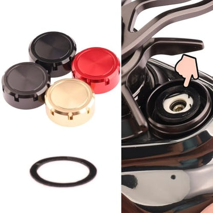 For Daiwa 24 SV Baitcasting Reel Knob CNC Aluminum Alloy Fine Tuning Knob for Adjusting Spool Tension Fishing Reel Brake Knob Design - size: Red