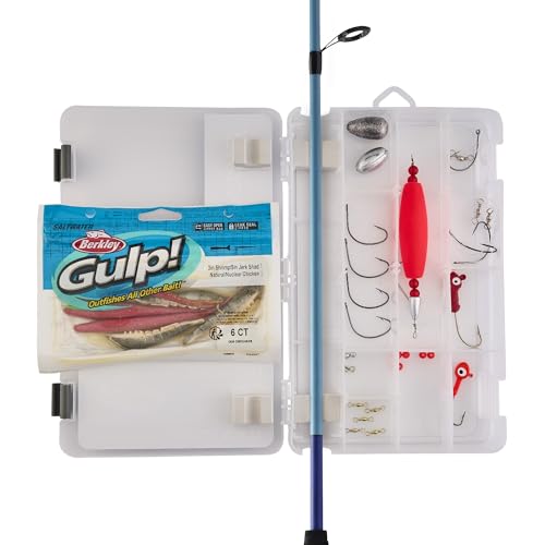 Shakespeare Catch More Fish Spinning Reel and Fishing Rod Combo with Kit - color: Inshore, style: 2024 Model
