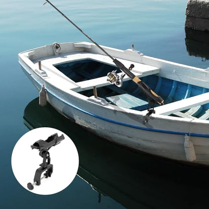 2 Pack Fishing Rod Holder, 360 Degree Adjustable Clamp, For Boat, Kayaks