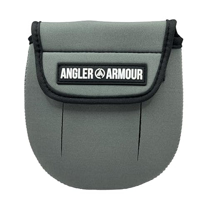 Angler Armour Spinning Reel Cover, Fishing Reel Cover, Neoprene Reel Cover, Spinning Reel Sleeve, Spinning Reel Case, Spinning Reel Protective Sleeve, Fits 1000, 2000, 3000, 3500 Reels (Titanium Gray) - color: Titanium Gray