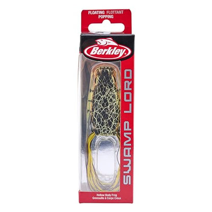 Berkley Swamp Lord Hollow Body Frog Fishing Bait - color: Chartreuse Perch, size: Popping