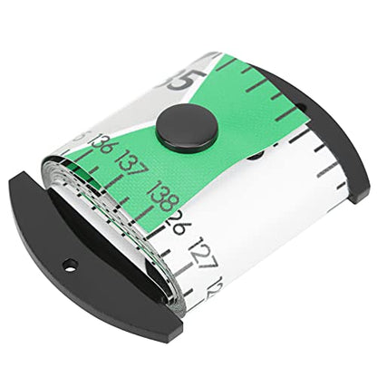 Fish Measuring Ruler, 138cm x 5cm Foldable Fish Measuring Tape with Accurate Calibration, Easy to Clean PVC Material, for Fishing Measurement Tool (Green) - color: Green