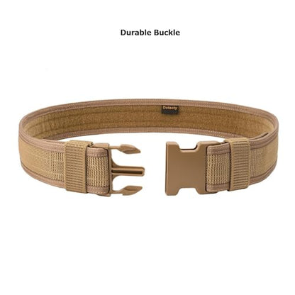 Security EMS EMT Firefighters Work Belt 2" Wide Camping Hiking Utility Tool Belt Airsoft Paintball Gear Holster Belt - color: Brown(2 Inch Width), size: Small