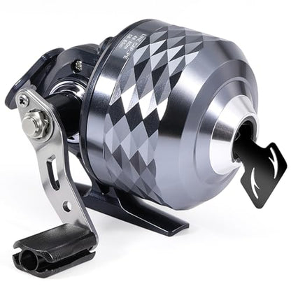 Sougayilang Spincast Fishing Reel - 3.9:1 High Speed, All-Metal Gears, 10LB Drag - Easy Push Button Casting for Bass, Trout, Catfish - Left/Right Hand Changeable，Includes Monofilament Line