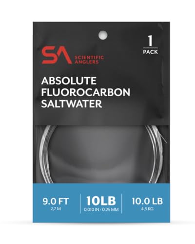 Scientific Anglers Absolute Fluorocarbon Saltwater Leader 9 ft Single Pack - size: 16 lb