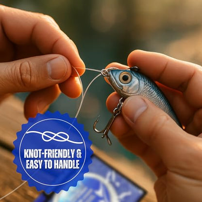 MagBay Lures 100% Pure Fluorocarbon Leader Line - Saltwater & Freshwater Invisible Fluorocarbon Fishing Leader Line, Strong Performance 150, 130, 100, 80, 60 & 40 lbs 33 Yard - size: 100lbs