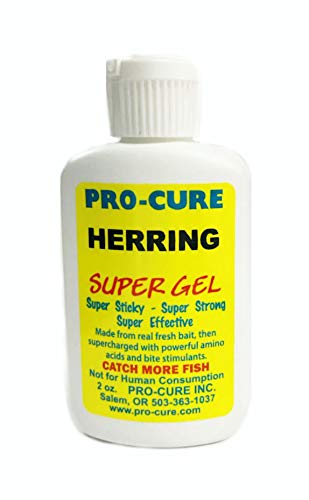 Pro-Cure Herring Super Gel, 2 Ounce,White | Herring is a key tageted bait fish for a wide range of species.
