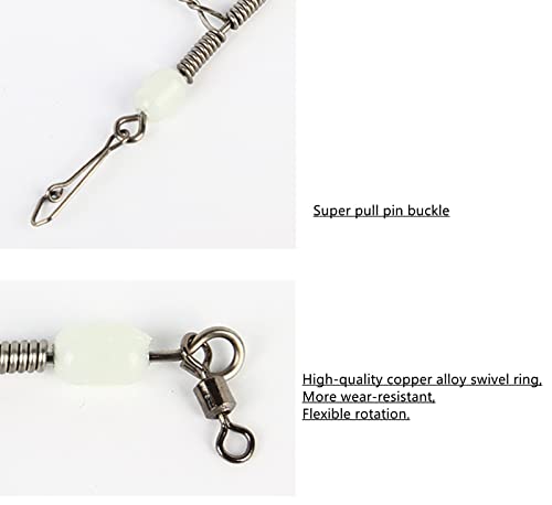 Bottom Fishing Rigs Wire Trace: 10pcs Heavy Duty Steel Drop Leader for Surf and Saltwater Gear