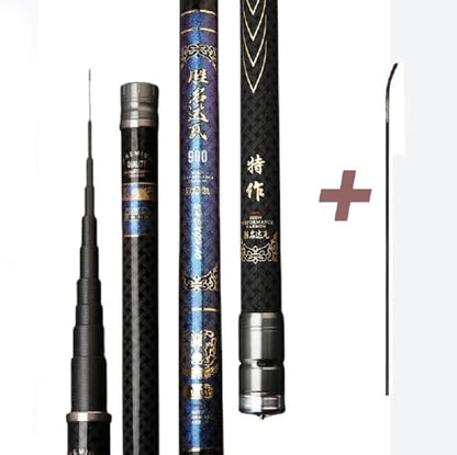 26Ft 29Ft 32Ft 35Ft 37Ft 40Ft Telescopic Fishing Rod Ultralight Travel Fishing Rod,Portable Collapsible Bass Crappie Rod,1 Piece Carbon Fiber Inshore Stream Trout Pole Free Tip - size: 12M/37Ft