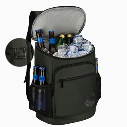 Mossy Oak MLF Fishing Cooler Backpack - Major League Insulated Leak Proof Beverage Coolers Bag - color: Olive