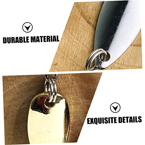 Happyyami 20pcs Professional Fishing Bait Supplies Sequin Horse Mouth Single Hook Lure Making Kit for Bass Panfish Trout