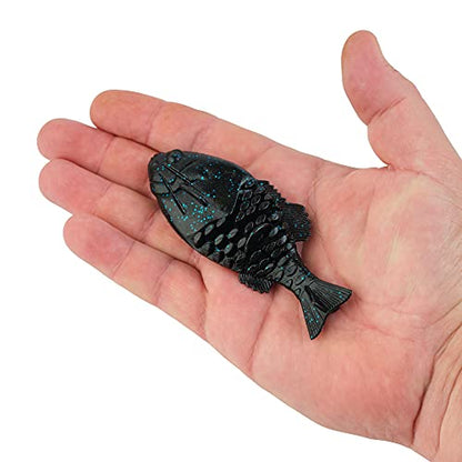Berkley Powerbait Gilly Fishing Soft Bait - color: Black Blue Fleck, size: 110mm