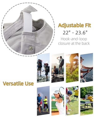 Men Women Safari Fishing Sun Cap with Removable Neck Flap UPF 50+ UV Protection Quick Dry Breathable Hats - color: Beige