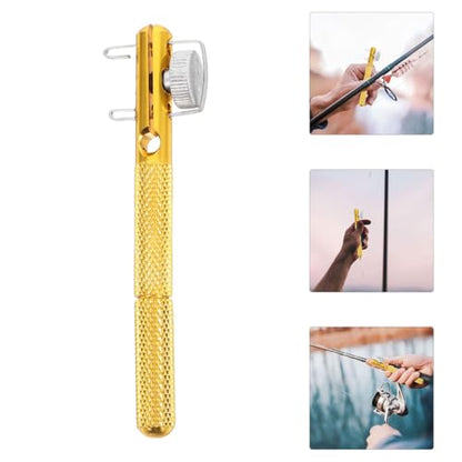 INOOMP Portable Hand Operated Fishing Knot Tying Tool Hook String Knotter Device for Snell and Bass Hooks Easy to Use Line Tyer with High Tension Strength Random Color Random Color