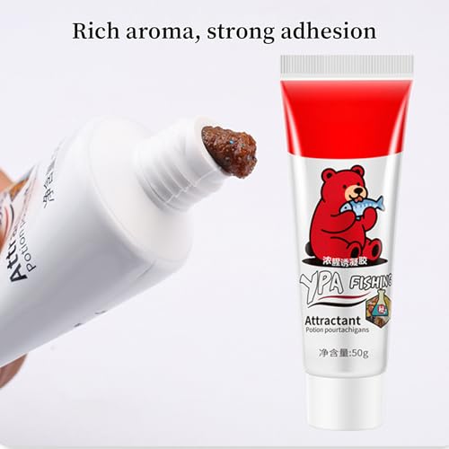 Fishing Scent Gel 50g Powerful Long-Lasting Fishing Supplies | Bass Attractant Gel for Outdoor Activities Camping Survival Kayak Boat Shore Lake River Beach